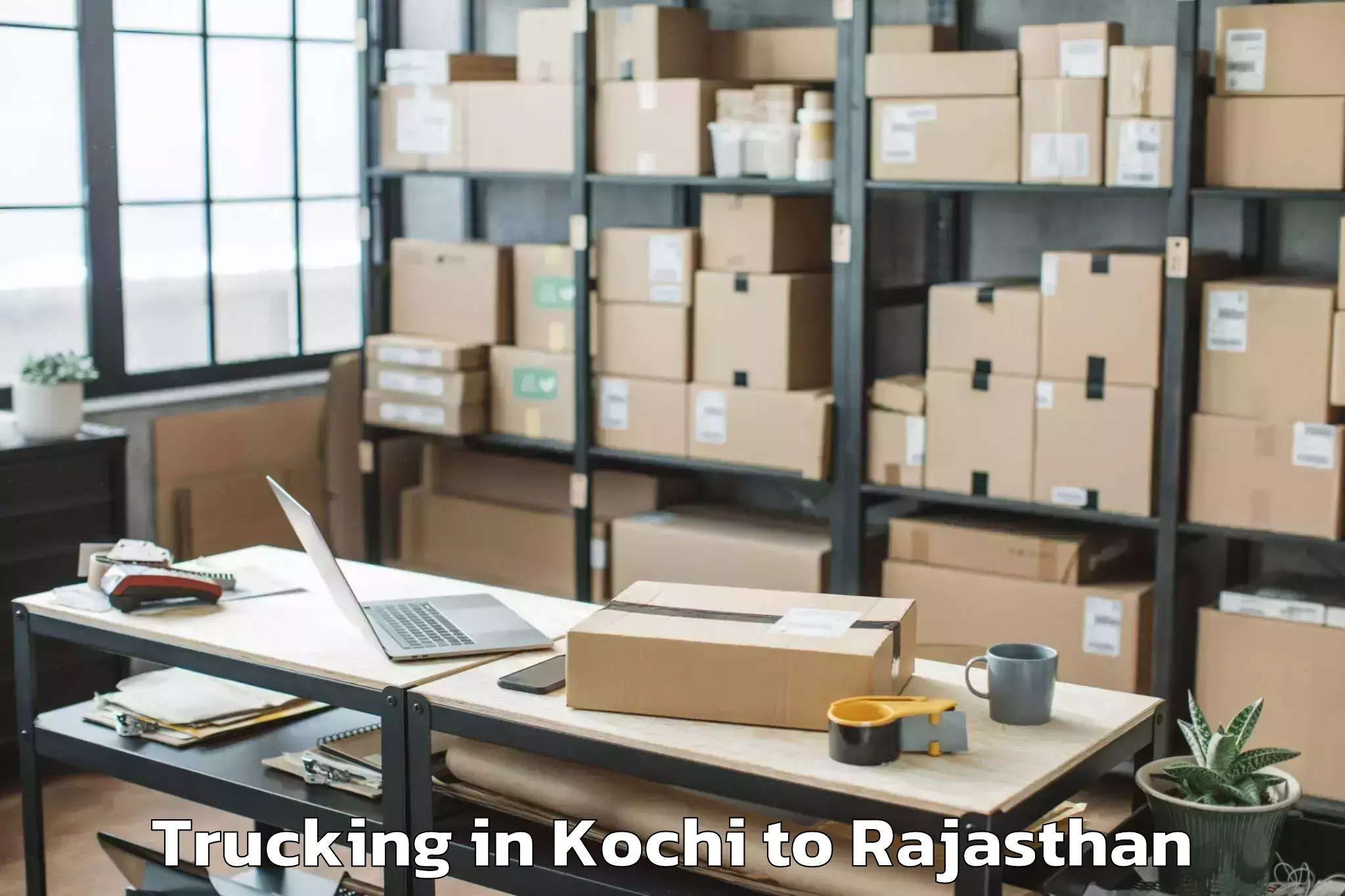 Easy Kochi to Tantia University Sri Ganganag Trucking Booking